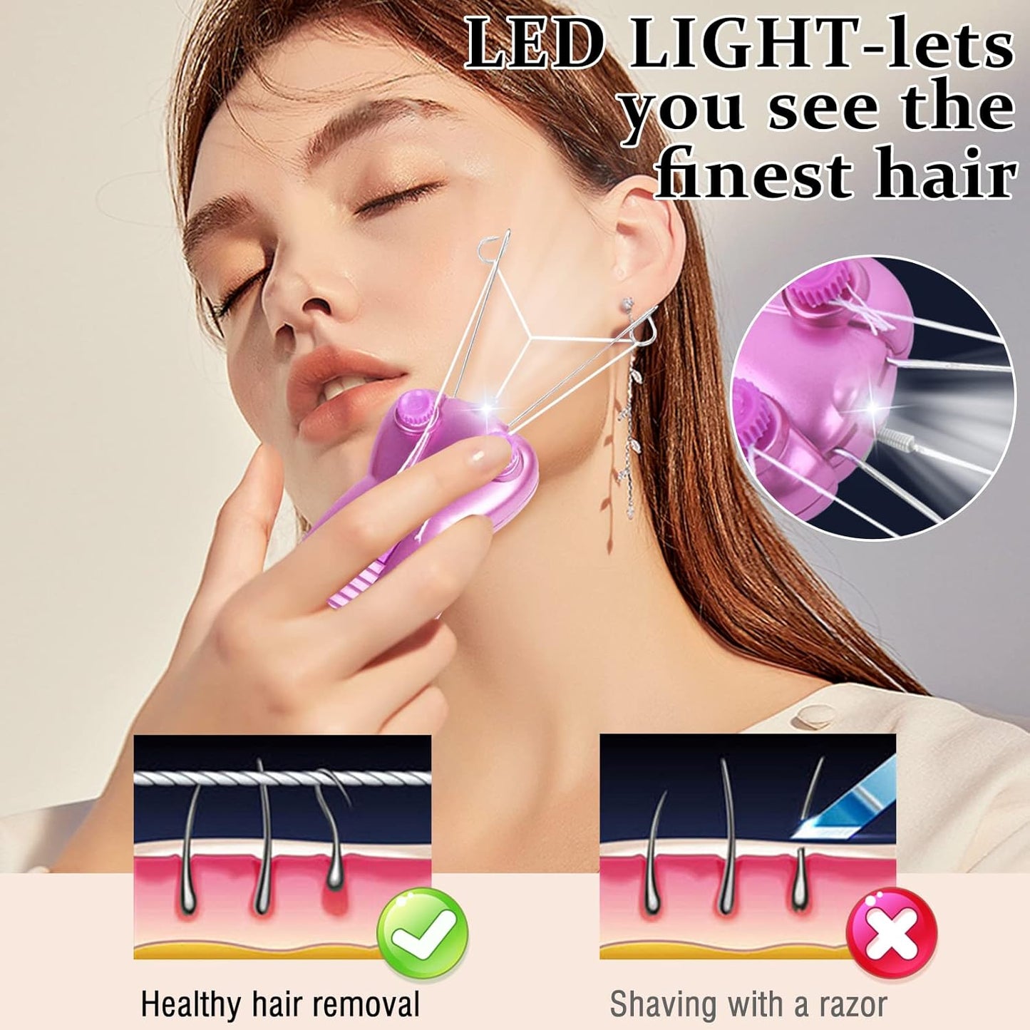 SmoothGleam™ Hair Remover Epilator