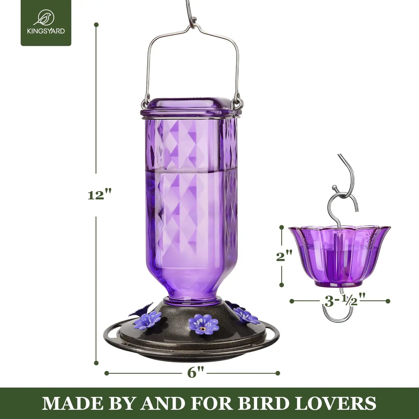 Glass Hummingbird Feeder™