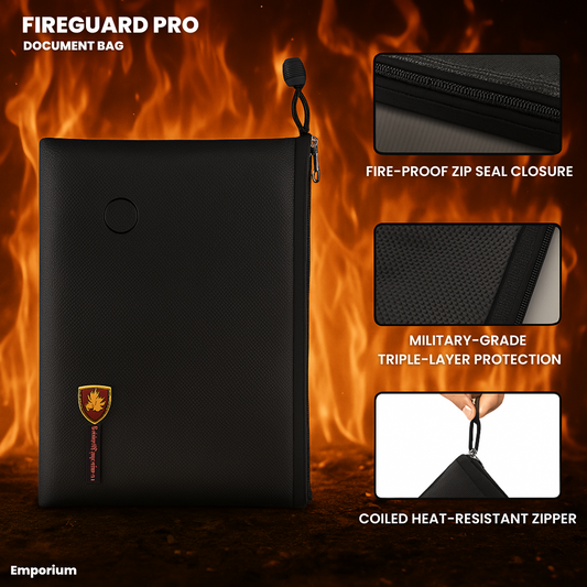FireGuard Pro: Military-Grade Fire Protection Document Bag