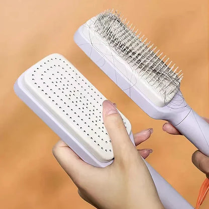 BrushEase™ Self-Cleaning Detangling Hairbrush