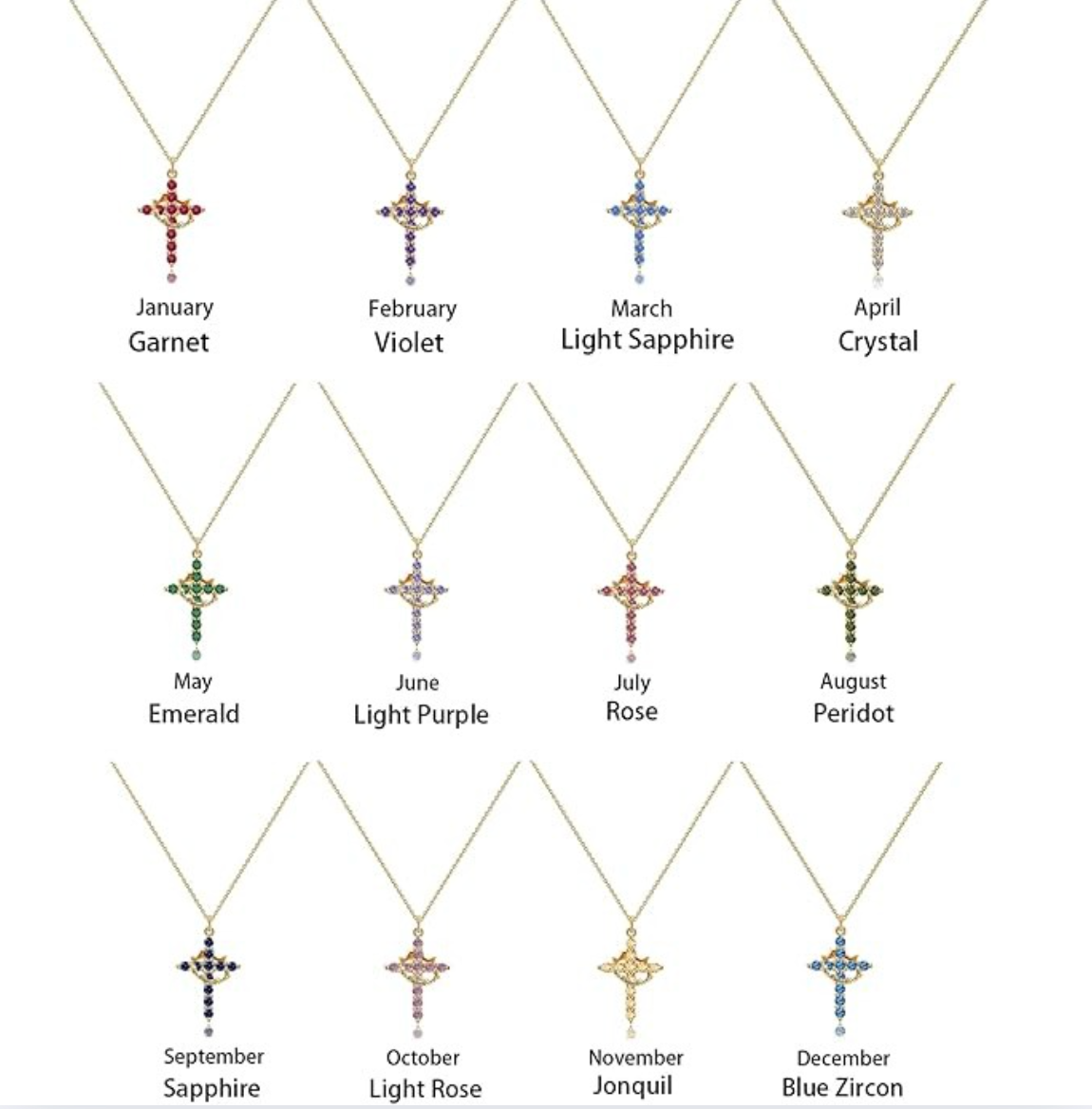 The Forever Birth Stone Necklace