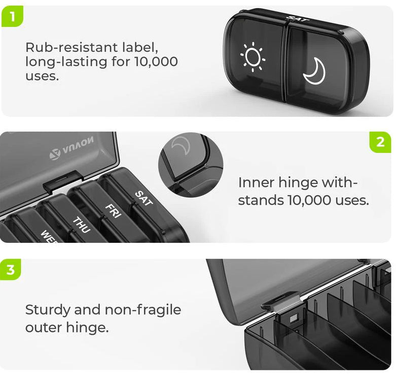 AM PM Weekly Pill Organizer™